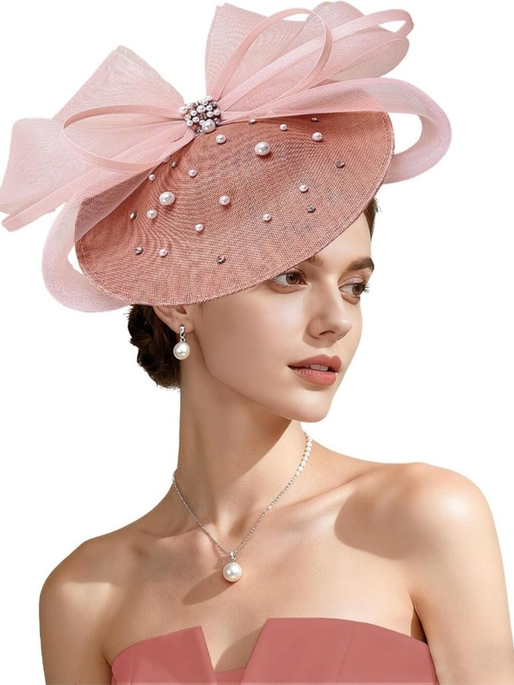 Elegant Tea Party Fascinator Hat for Women | Luxury Church & Wedding Headband